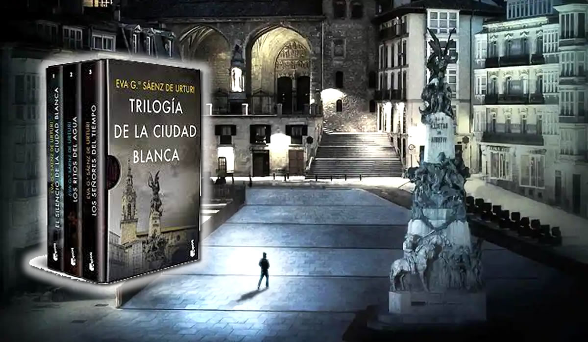 imagen de la portada de la trilogía de libros de terror la ciudad blanca de Eva García Sáenz de Urturi