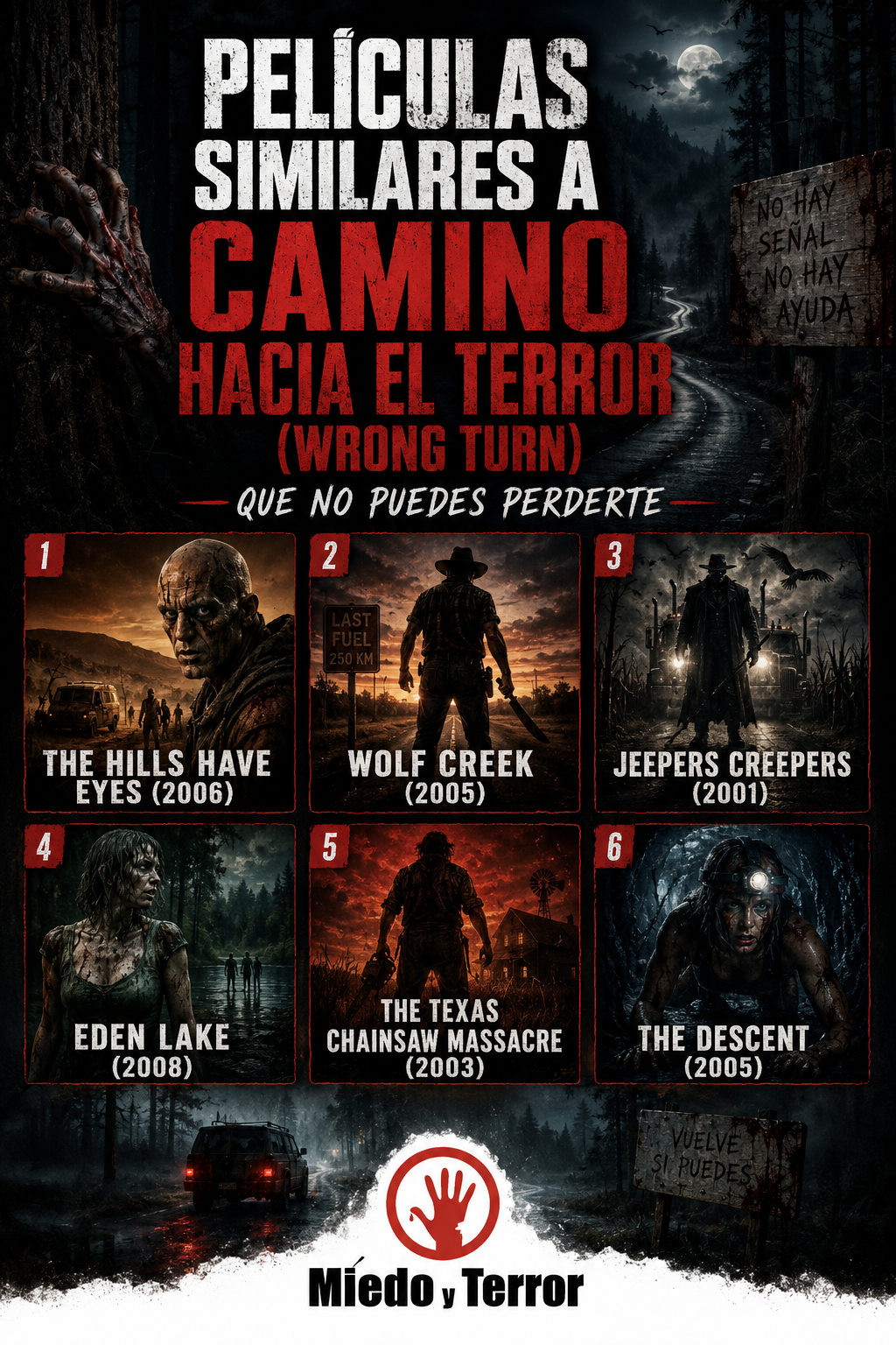 imagen poster para Películas Similares a Camino Hacia el Terror (Wrong Turn o camino sangriento) que No Puedes Perderte imagen poster para Películas Similares a Camino Hacia el Terror (Wrong Turn o camino sangriento) que No Puedes Perderte